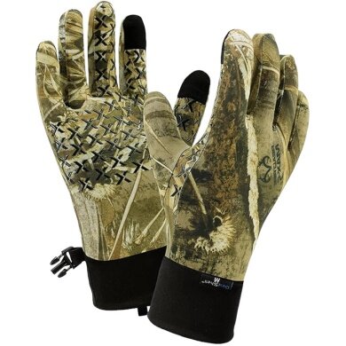 Rękawice DexShell StretchFit (wodoodporne, oddychające) camo zielone - 1 para