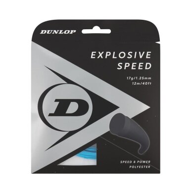 Dunlop Sznur tenisowy Explosive Speed (Trwałość+Moc) niebieski 12m Zestaw