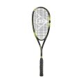 Dunlop Rakieta do squasha Sonic Core Ultimate (132g/z wyważeniem na rączkę) czarna/żółta - naciągnięta -