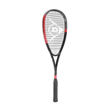 Dunlop Rakieta do squasha Blackstorm Carbon 140g/wyważona na głowę czarna/czerwona - naciągnięta -