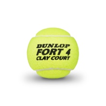 Dunlop Piłki tenisowe Fort Clay Court (na korty ziemne) Puszka 4 szt.