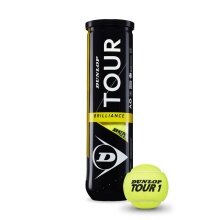 Dunlop Piłki tenisowe Tour Brilliance Puszka 4 szt.