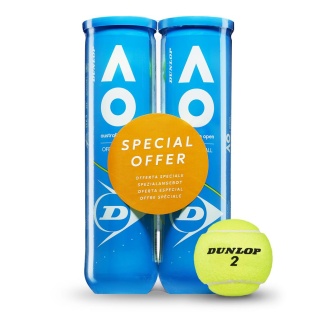 Piłki tenisowe Dunlop Australian Open Puszka 2x4