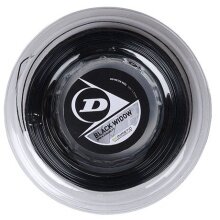 Dunlop Sznur tenisowy Black Widow (Trwałość+Spin) czarny 200m rolka