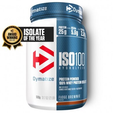 Dymatize Iso100 Hydrolyzowane Izolat Białka Proszek Fudge Brownie 932g Puszka