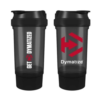 Dymatize Butelka Shaker 500ml czarna/czerwona