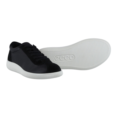 ECCO Sneakers Soft Zero (ECCO skóra) czarne damskie