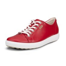 ECCO Sneaker Soft 7 (skóra nubukowa) czerwony chili damski