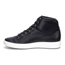 ECCO Sneaker Soft 7 High (lekka i elastyczna podeszwa) czarny damski