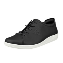 ECCO Sneakers Soft 2.0 Anniversary (ECCO skóra) czarne damskie