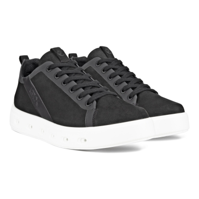 ECCO Sneaker Street 720 GTX (skóra nubukowa, wodoodporna) czarny damski