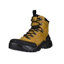 ECCO Buty trekkingowe Offroad Mid (skóra nubukowa, wodoodporne) żółto/czarne męskie