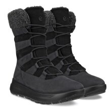 ECCO Zimowe botki Solice Boot High (skóra nubukowa, izolacja Primaloft® Bio) czarne damskie