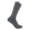 ECCO Skarpetki dzienne Hygge Ribbed Mid Cut - szare - 1 para