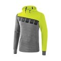 Erima Hoodie 5-C szary/zielony/czarny Mężczyźni