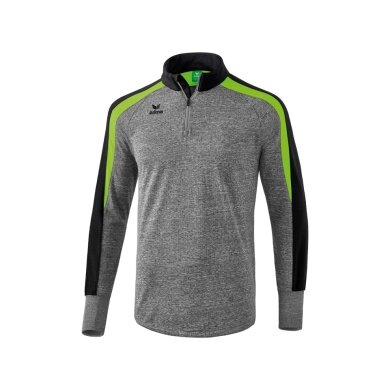 Erima Sportowa koszulka z długim rękawem Half-Zip Liga 2.0 szaro/zielona dziecięca