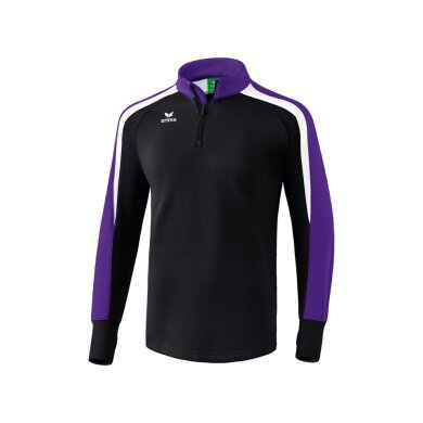 Erima Sportowa koszulka z długim rękawem Half-Zip Liga 2.0 czarna/fioletowa dziecięca