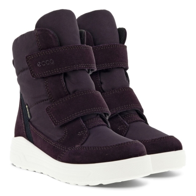 Ecco Zimowe Buty Urban Snowboarder Mid-Cut GTX (wodoodporne, zamsz, tekstylia) śliwkowe Dzieci