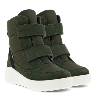 Ecco Zimowe Buty Urban Snowboarder Mid-Cut GTX (wodoodporne, zamsz, tekstylia) khaki zielony Dzieci