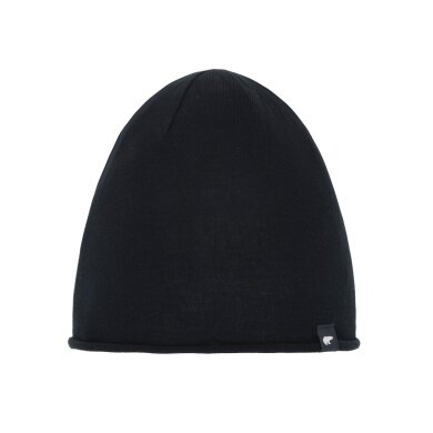 Eisbär Czapka (Beanie) Wełna Merino Oversize Pulse czarna Męska