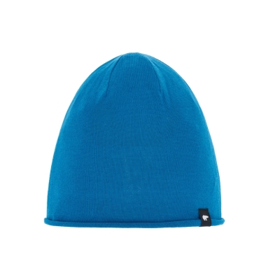 Eisbär Czapka (Beanie) Wełna Merino Oversize Pulse niebieska Męska