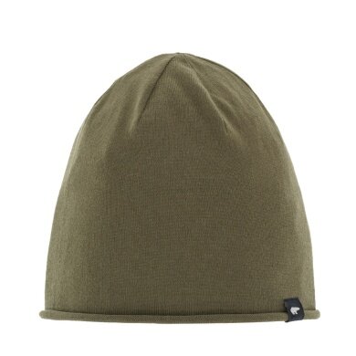 Eisbär Czapka (Beanie) Wełna Merino Oversize Pulse khaki/zielony Mężczyźni