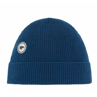 Eisbär Czapka (Beanie) Mino - Wełna merino - ciemnoniebieski