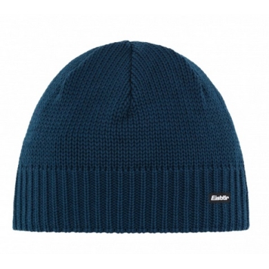 Czapka zimowa Eisbär (Beanie) Trop wzór dzianinowy wełna merino granatowa męska