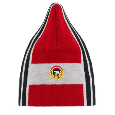 Czapka zimowa Eisbär (Beanie) Quan Oversize Fit - czerwono/biała/czarna - 1 sztuka