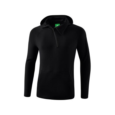 Erima Bluza z kapturem (Hoodie) Essential - Bawełna - czarny Mężczyźni