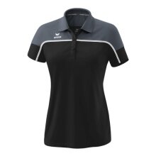 Erima Sport-Polo Change (100% rec. poliester, szybkoschnący materiał funkcjonalny) czarny/szary damski