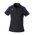 Erima Sport-Polo Evo Star (100% rec. poliester) czarny/fioletowy damski