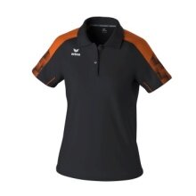 Erima Sport-Polo Evo Star (100% rec. Poliester) czarny/pomarańczowy damski