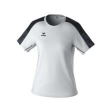 Erima Sport-Shirt Evo Star (100% rec. poliester, lekki) biały/czarny damski