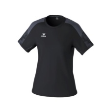 Erima Sport-Shirt Evo Star (100% rec. poliester, lekki) czarny/szary damski