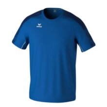 Erima T-shirt sportowe Evo Star (100% rec. poliester, lekki) niebieski/granatowy dziecięcy