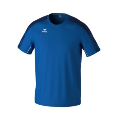 Erima T-shirt sportowe Evo Star (100% rec. poliester, lekki) niebieski/granatowy dziecięcy