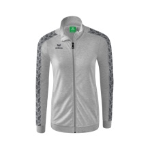 Erima Kurtka sportowa Essential Team Tracktop - wygodna, ściągacze, kieszenie boczne - jasnoszary/szary Damska