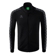 Erima Kurtka sportowa Essential Team Tracktop - wygodna, ściągacze, kieszenie boczne czarna/szara chłopcy