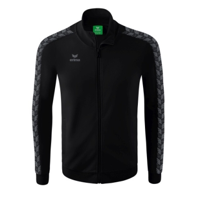 Erima Kurtka sportowa Essential Team Tracktop - wygodna, ściągacze, kieszenie boczne czarna/szara chłopcy