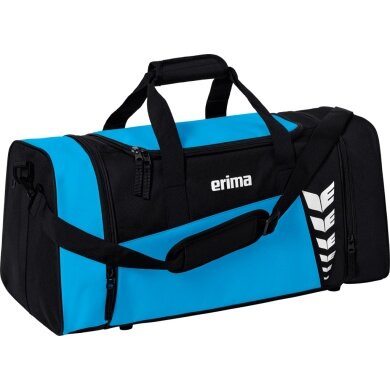 Erima Torba sportowa Six Wings (Rozmiar S - 28 litrów) curacaoblau/czarny 49x23x25cm