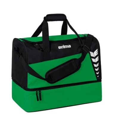 Torba sportowa Erima Six Wings z kieszenią na dnie (rozmiar S - 35 litrów) szmaragdowa/zielona 40x25x35cm