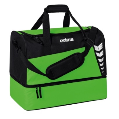 Torba sportowa Erima Six Wings z kieszenią na dnie (rozmiar L - 94,5 litra) jasna zieleń/czarny 60x35x45cm