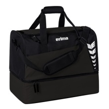 Torba sportowa Erima Six Wings z przegrodą na dnie (rozmiar L - 94,5 litra) czarna 60x35x45cm