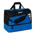 Torba sportowa Erima Six Wings z przegrodą na dno (rozmiar L - 94,5 litra) niebiesko-royalna/czarna 60x35x45cm