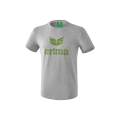 Erima T-shirt rekreacyjne Essential - miękka bawełna - jasnoszary/limonkowy męski