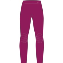 Falke Spodnie termiczne Tight Wool-Tech (najlepsza wełna merino) bielizna długa fioletowa damska