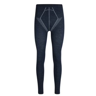 Falke Spodnie termiczne Tight Wool-Tech (najwyższej jakości wełna merino) długie bielizna spaceblue mężczyźni