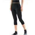 Falke Spodnie termiczne 3/4 Tight Wool-Tech Light (najdelikatniejsza wełna merino) bielizna czarna damska