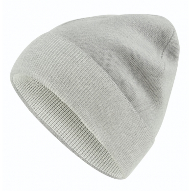 Falke Czapka dzianinowa (Beanie) Unisex - Wełna merino, struktura Shadow-Ripp, złożona - jasnoszary - 1 sztuka